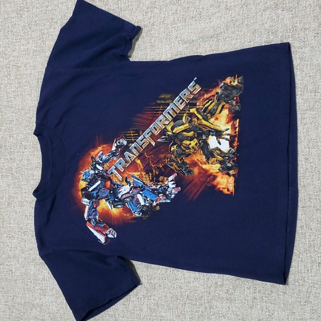 Transformers Boys 10  11 Tee Dark Blue